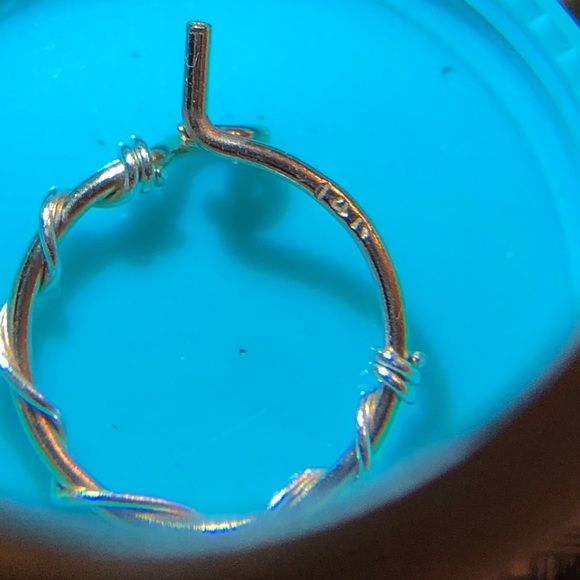 $732 14k Rose Gold 10mm Hoop Earrings - Picture 3 of 10